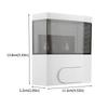 300ml Plastic Wall Mounted Soap Lotion Liquid Shampoo Dispenser for Home Hotel Restroom (Black)