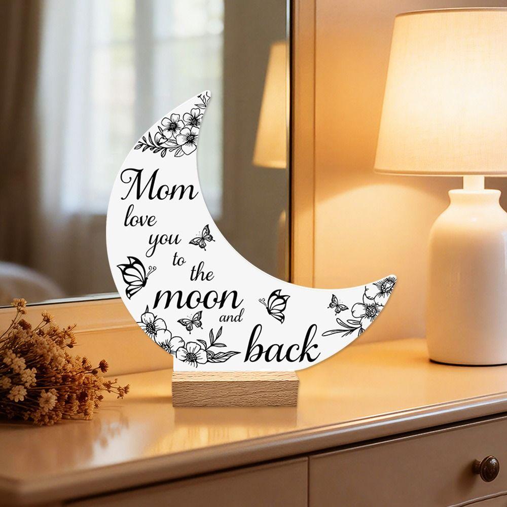 Black Gold Desktop Ornament with Wood Base Decorative Figurine  Home Decoration