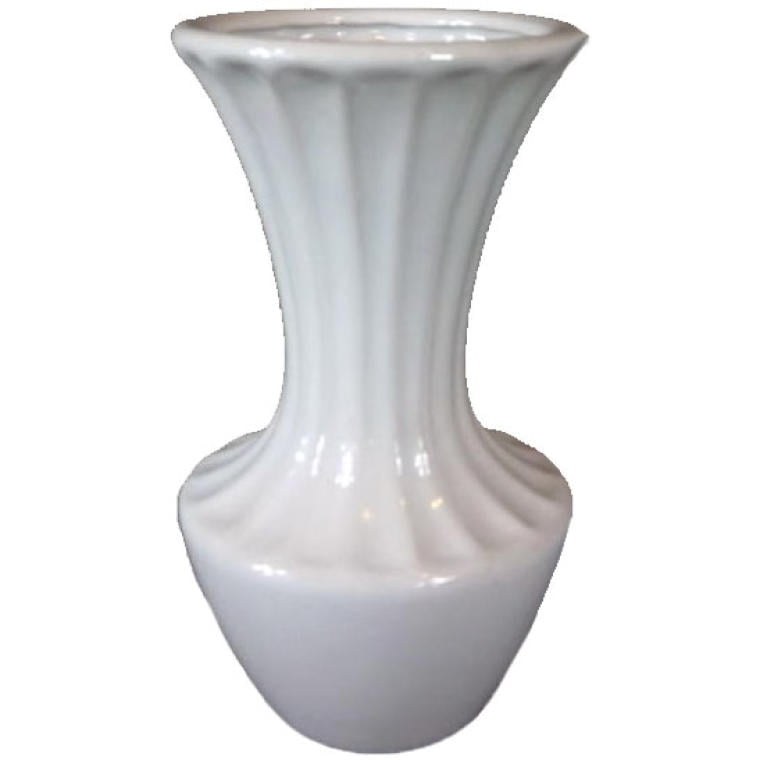 White Ceramic Vase 18.5x10 Cm