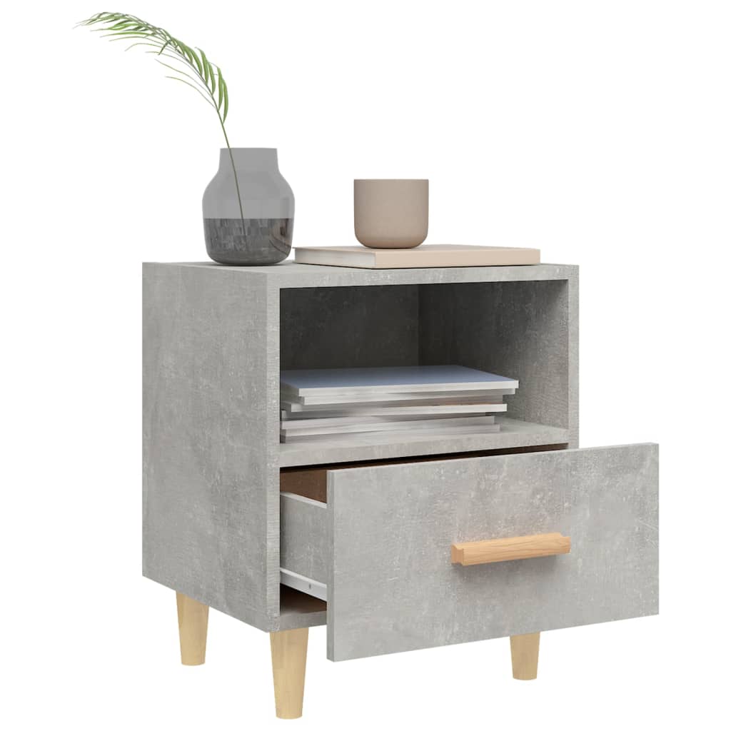 Nightstand Concrete Gray 40x35x47 cm