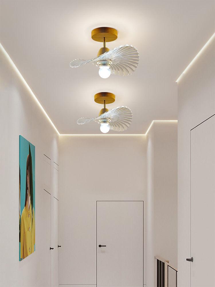 Nowoczesna Minimalistyczna Lampa Sufitowa w Kształcie Kwiatu do Korytarza, Klatki Schodowej, Balkonu lub Foyer