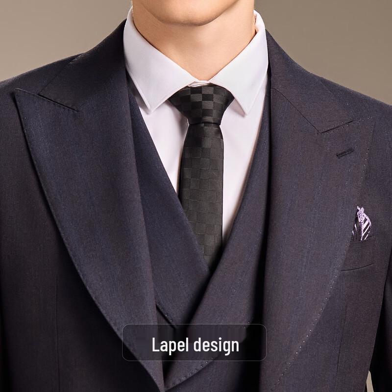Antonio Men's Light Luxury Business Formal Three-Piece Suit