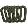 5Pcs/set Backpack Buckle Fast Tactical Carabiner Plastic Hook D Shape EDC Gear For Outdoor Camping