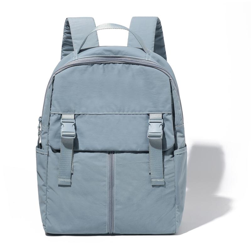 Unisex Large Capacity Backpack Outdoor Water-Repellent Backpack Solid Color Student Schoolbag