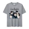 2026 New Twilight Team Edward Cullen Printed Tshirts Unisex Women Fashion Retro T Shirt Casual Cotton Tshirt Streetwear Summer