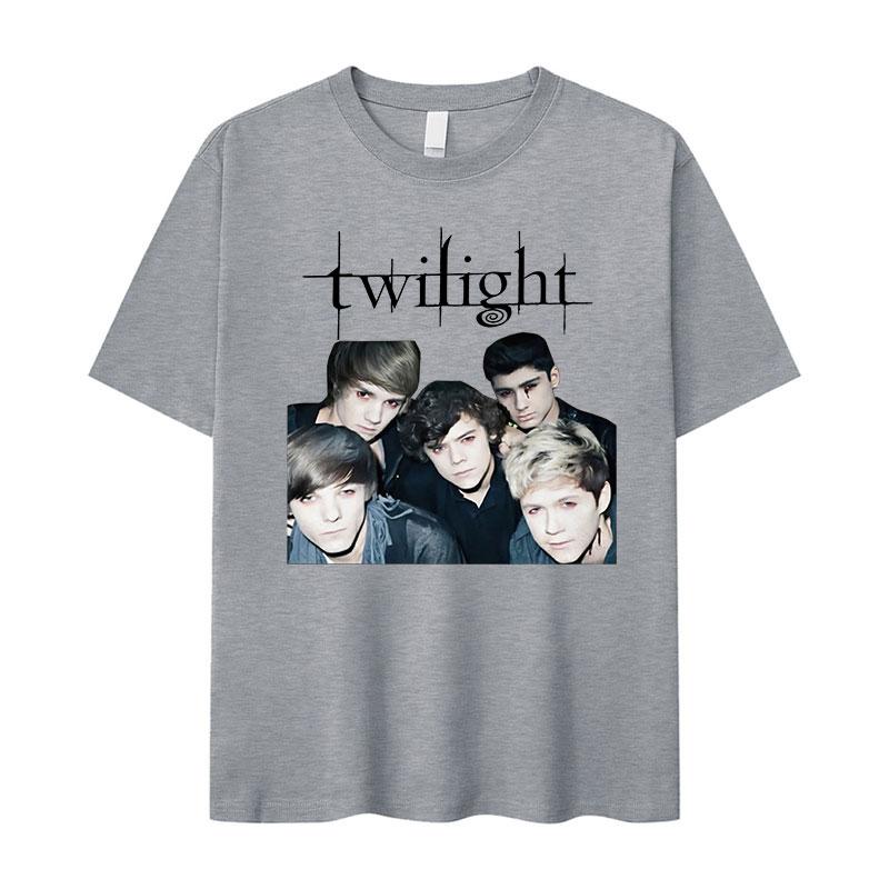 2026 New Twilight Team Edward Cullen Printed Tshirts Unisex Women Fashion Retro T Shirt Casual Cotton Tshirt Streetwear Summer