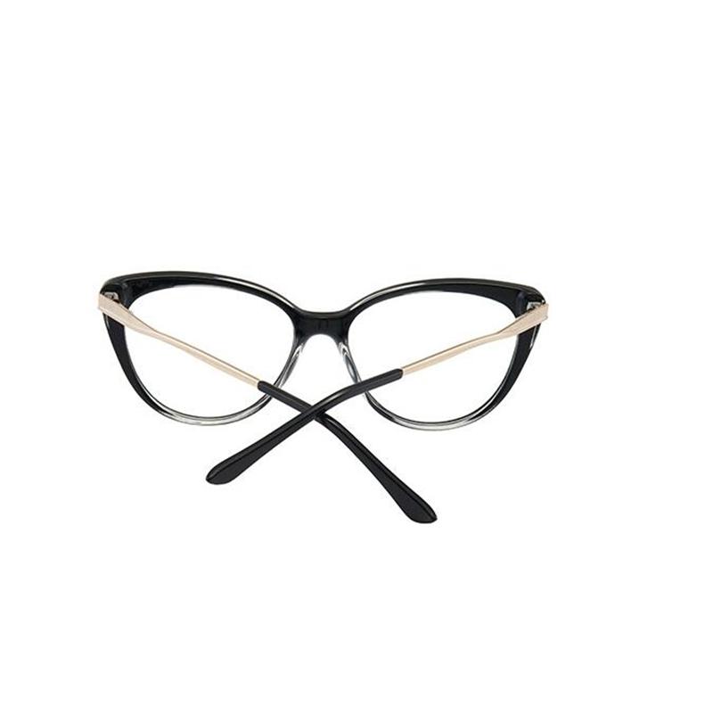 0 -0.5 -0.75 To -6.0 Blue Light Blocking Cat Eye Prescription Spectacles With Diopter Spring Leg Myopia Photochromic Eyeglasses