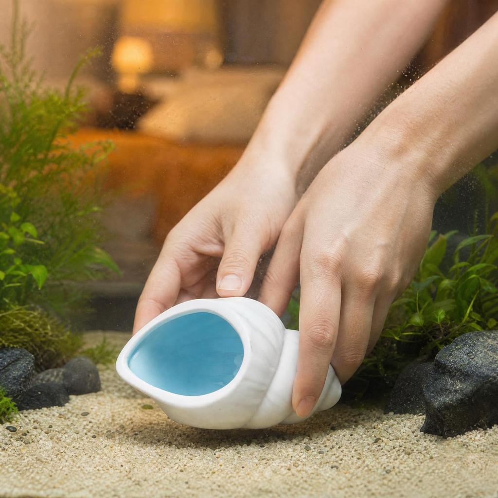 Easy to Clean Ceramic Aquarium Hideout Decorative with Glazed