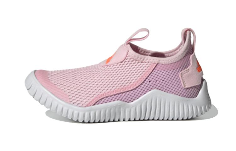 

Adidas Rapidazen S .Rdy C Slip Resistant Abrasion Resistant Mid top Kids Running Shoes Pink White FZ3955 35