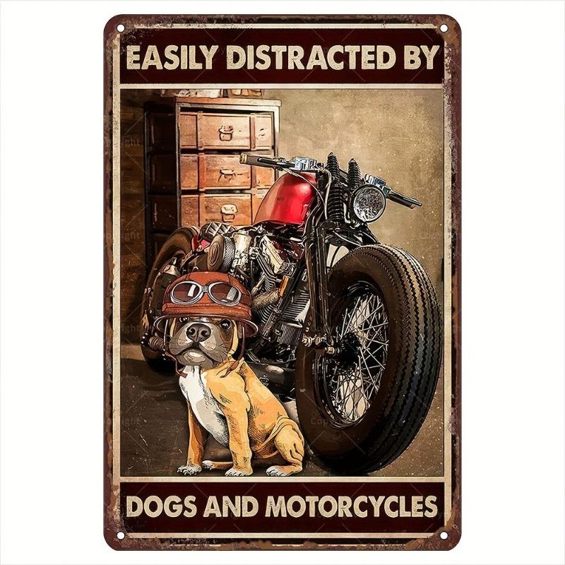 Metal Wall Art Poster, Vintage Tin Sign Decor