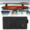 Universal Car Sun Visor Leather CD Sunglass Card Organizer Holder
