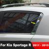 För Kia Sportage R 2011 2012 2013 2014 2015 Krom Bil Bakruta C-stolpe Skyddslister Formningsdetaljer Bil Exteriör Tillbehör