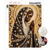 DIY Pearl and Diamond Painting Kit. Religious Praying Woman. Suitable for Beginners. Home Wall Decoration. Handmade Gift.
