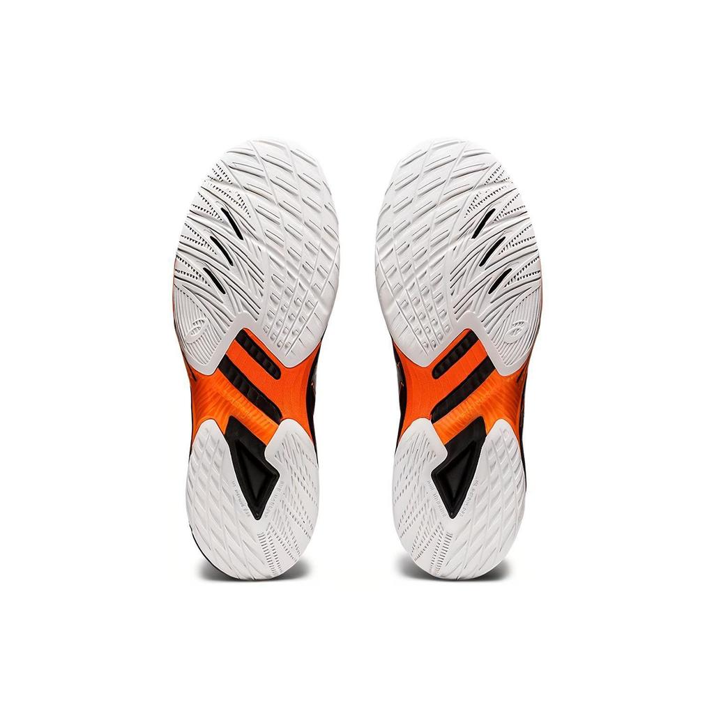 ASICS Fabric Fashion Abrasion Resistant Coverage Support Low top Training Shoes Men's Black Orange 1053A042-001
