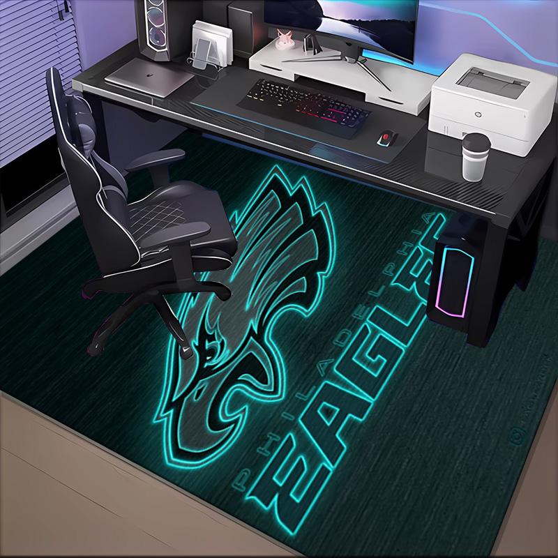 Philadelphia Eagles Teppich Spielteppich, Fußmatte für Schlafzimmer Wohnzimmer Eingangsbereich Teppich, Heimdeko Idee Geschenk für Weihnachten Geburtstag