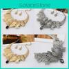 Design Wing Vintage Necklace And Earrings With Artificial Decoration Gemstone