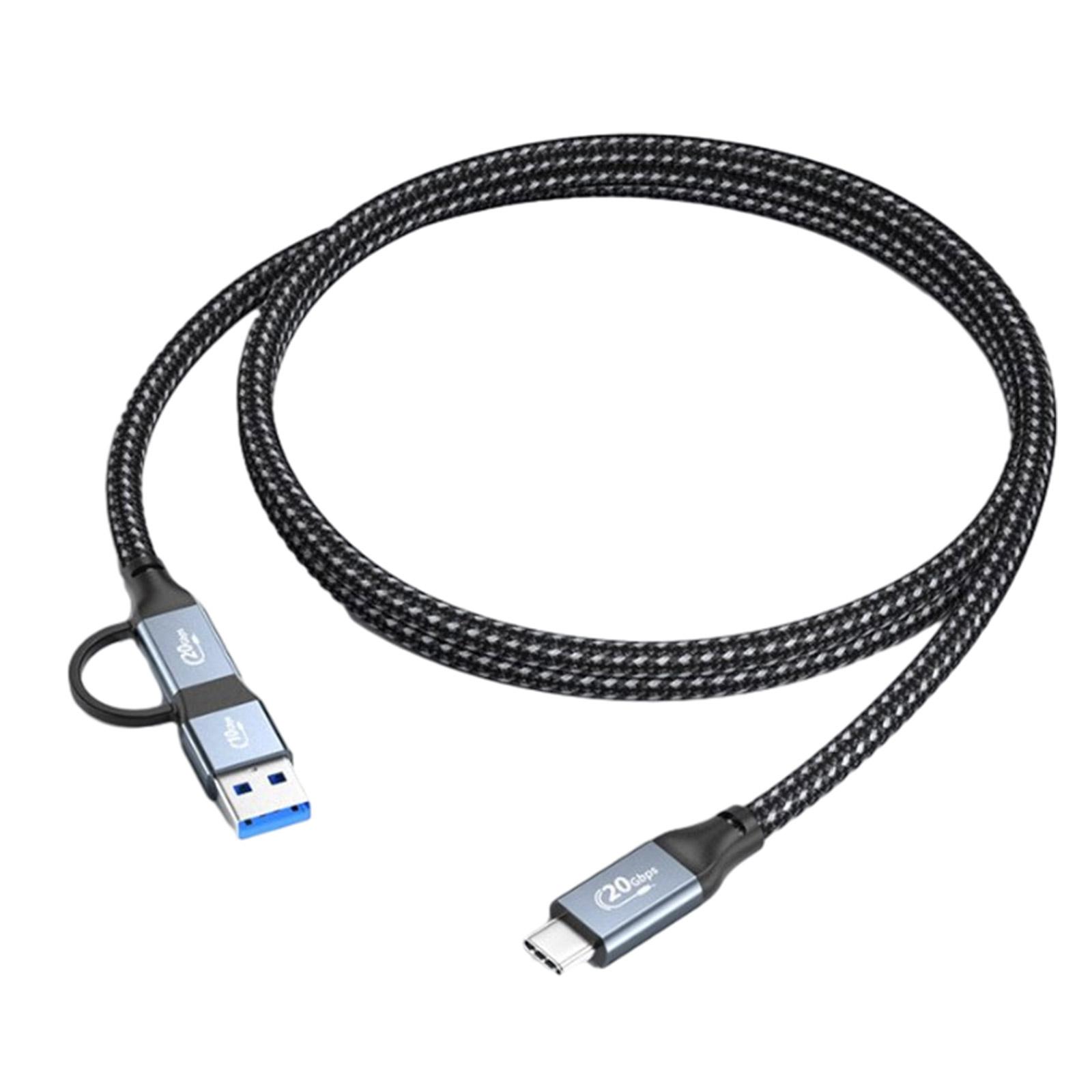 

Flexible Type C to Type C/USB3.0 Charging Cable Male to Male Cord for Efficient Charging High Speed Data Transfer Wire 150CM