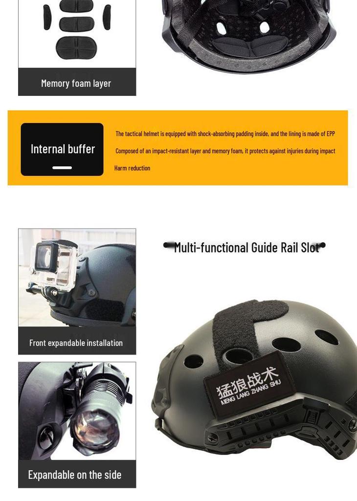 FAST Tactical Helmet - Outdoor Sports & Military Protection for Cycling & Climbing Fans
