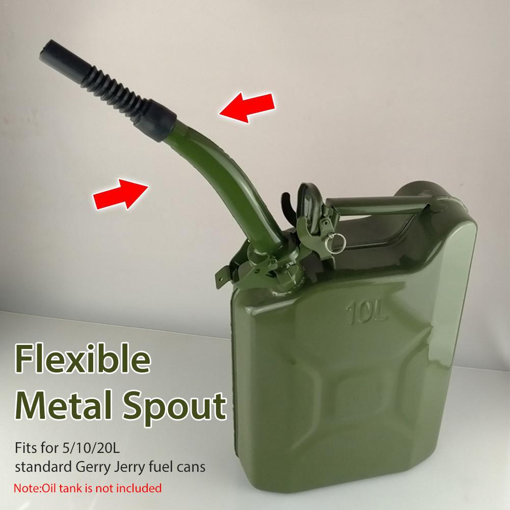 Metal Barrel Oil Guide Tube Flexible Durable Pouring Spout with Fuel Nozzel For 5/10/20L Standard Jerry Fuel Cans