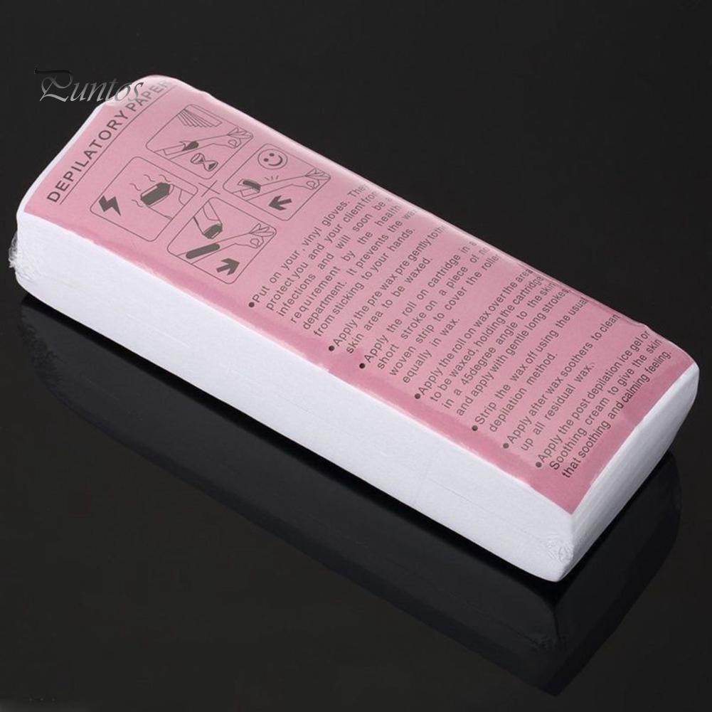 Body 100 ks Dámské jednorázové netkané voskové depilační papírky Pásky pro odstraňování chloupků na ruce a nohy