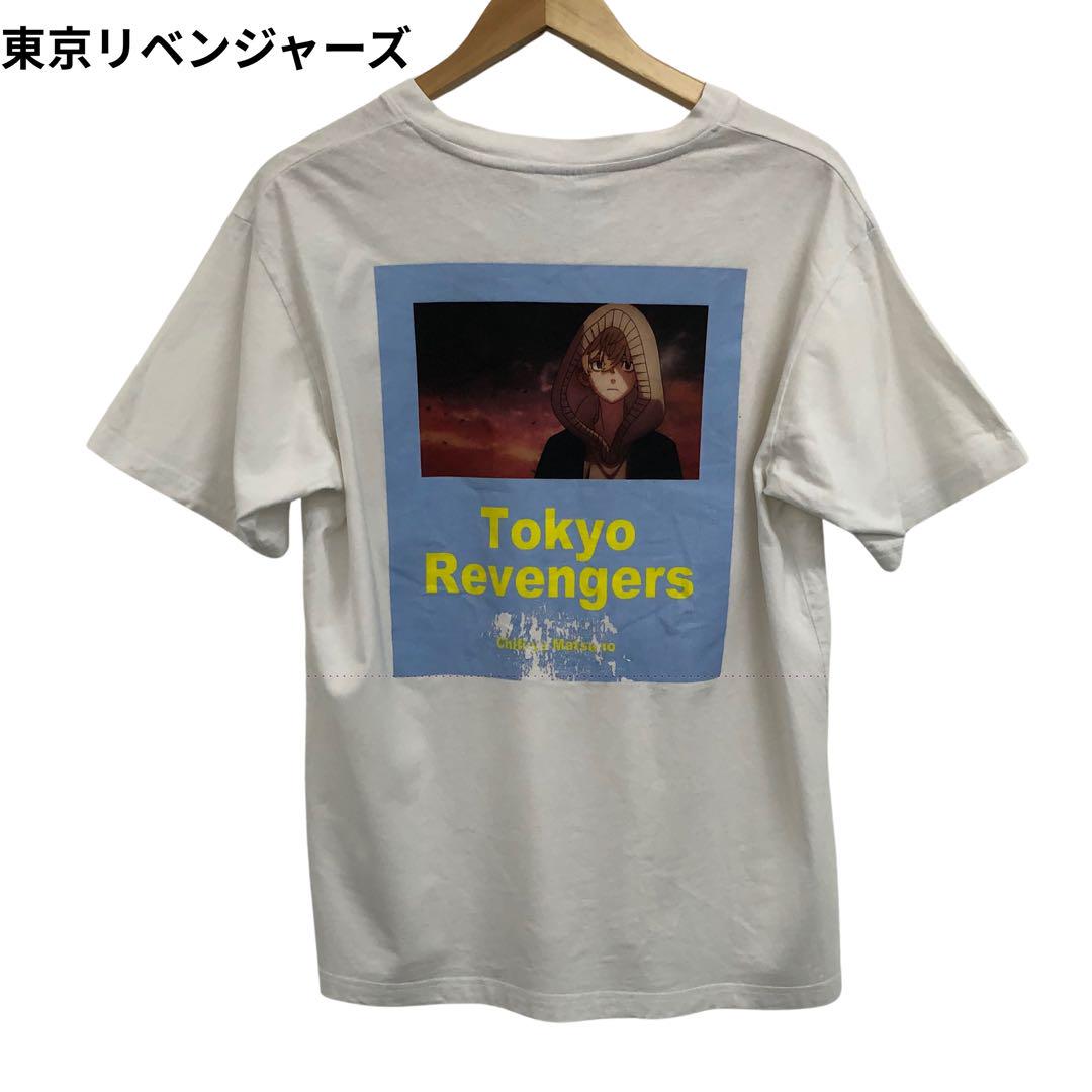 

[Б/У] Футболка Tokyo Revengers, короткий рукав, принт на спине, аниме, круглый вырез, размер XL