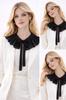 BLACK COLLAR embroidered elegant tied fashionable clothing accessory