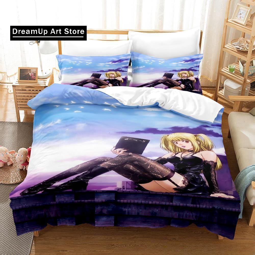 New 3d Print Anime Death Note Misa Amane Bedding Set Single Twin Full Queen King Size Bed Set Adult Kid Bedroom Duvet cover Sets