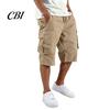 Men Shorts with Drawstring Summer for Men, Multi-Pocket Cargo Adjustable Elastic Skin-friendly Fabric Waistband, Loose Fit Sport Hiking Work
