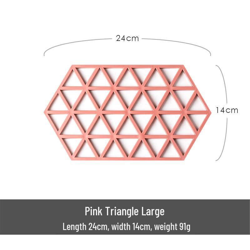 

ZISIZ Silicone Triangular Trivet & Coaster Set - 5 Pack