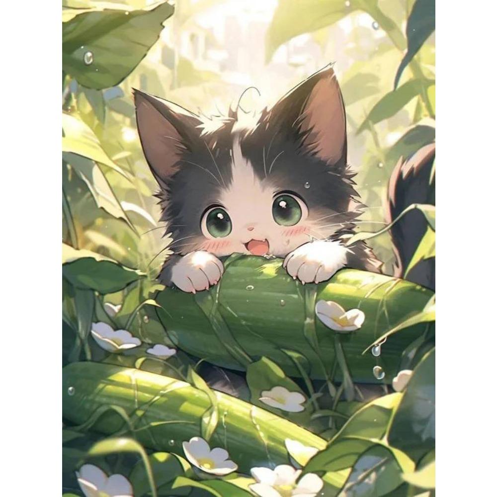 DIY Full Round Diamond Painting Cross Stitch 3D Cute Animal Flower Home Scene Decorative Art Diamond Painting 5d Diamond Art Painting