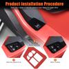 For Jaguar F-TYPE 2013-2026 PVC Glossy Black Interior Modification Center Control Trim Strip Door Trim Sticker Car Accessories