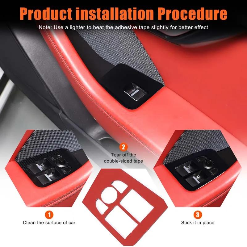 For Jaguar F-TYPE 2013-2026 PVC Glossy Black Interior Modification Center Control Trim Strip Door Trim Sticker Car Accessories