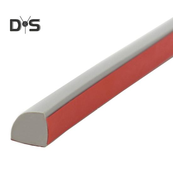 300CM Flexible Quarter Round Molding Peel-and-Stick Wall Corner Trim Molding Waterproof Self-Adhesive Floor Tub Cabinet Edge Molding