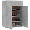 Shoe Cabinet Concrete Grey 60 X 35 X 84 Cm Particleboard