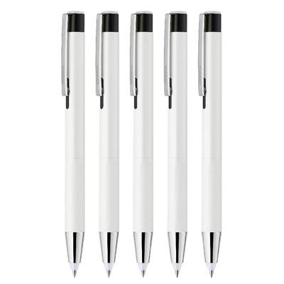 Zebra Light Light Alpha Stylo à bille avec Noir Blanc Lot de 5 Huileux Léger, 0,7 mm, Encre, Corps, (P-BA96-BL-5AZ)