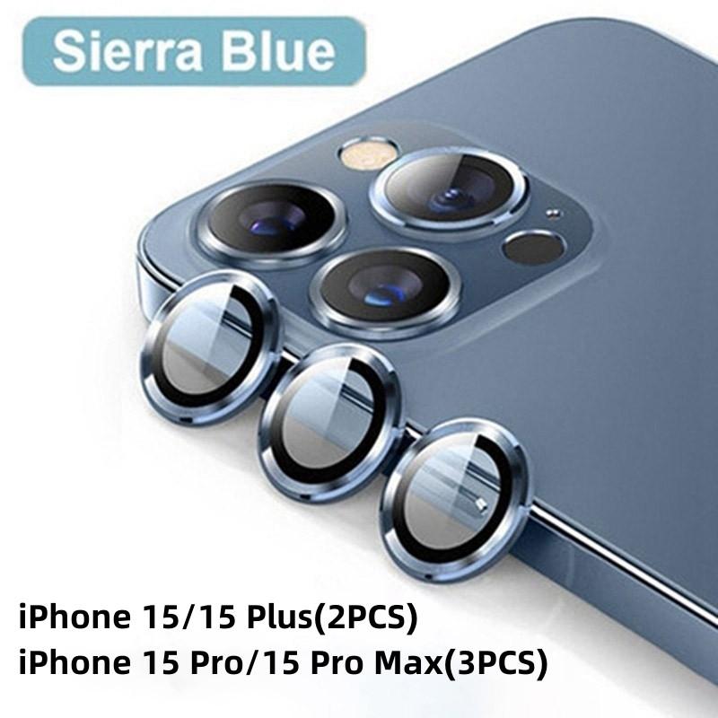 Metal Camera Lens Protector Glass For iPhone 15 13 14 Pro Max Camera Protector Film On iPhone 14 Plus 15 Pro 15 Pro Max Lens Cover