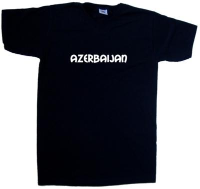 Azerbaijan text V-Neck T-Shirt