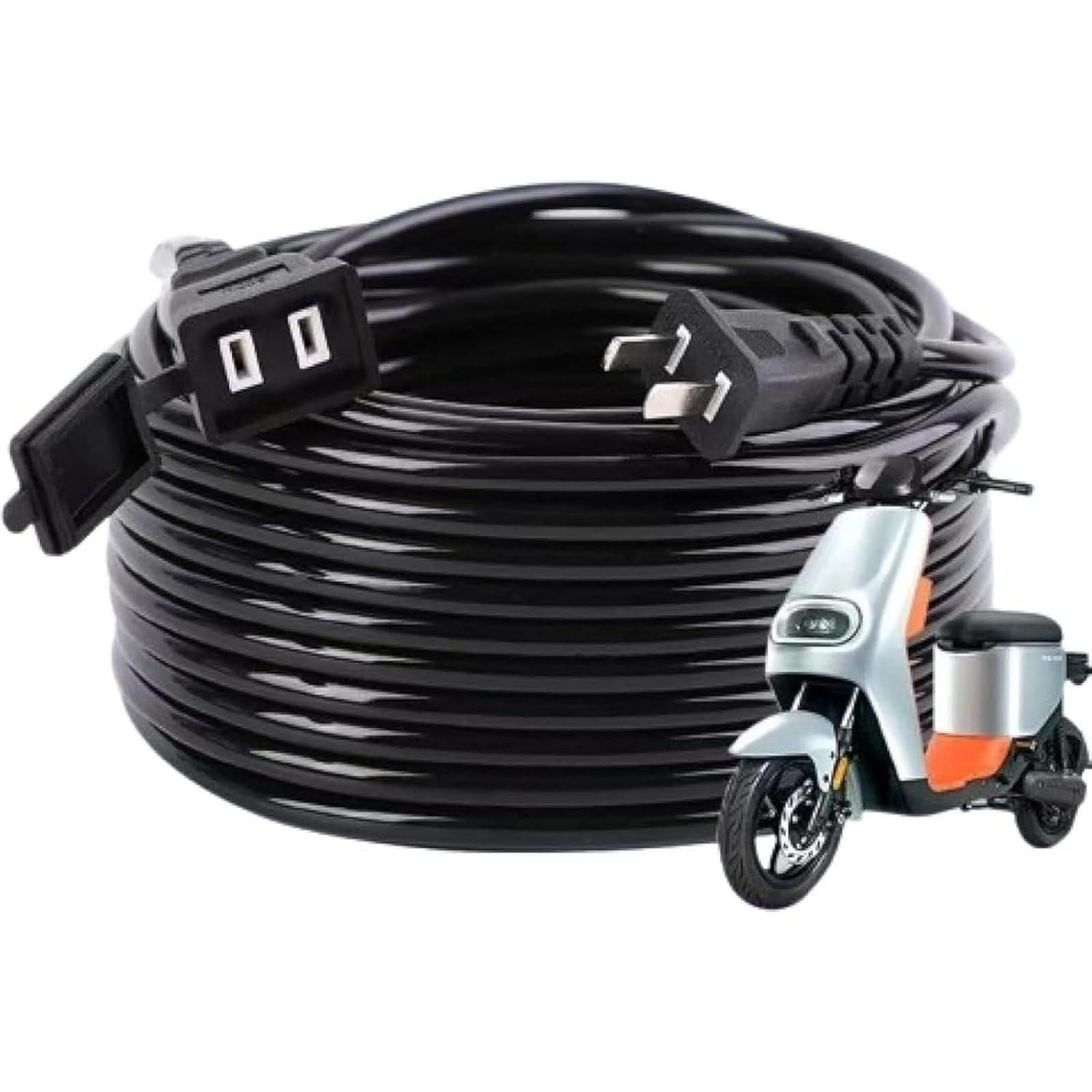 

kxptso Power Extension Cord, 40m50m Long, for Industrial Use, Indoor and Outdoor Use, PVC Material, Rainproof and Flame Retardant, Extendable Outlet,