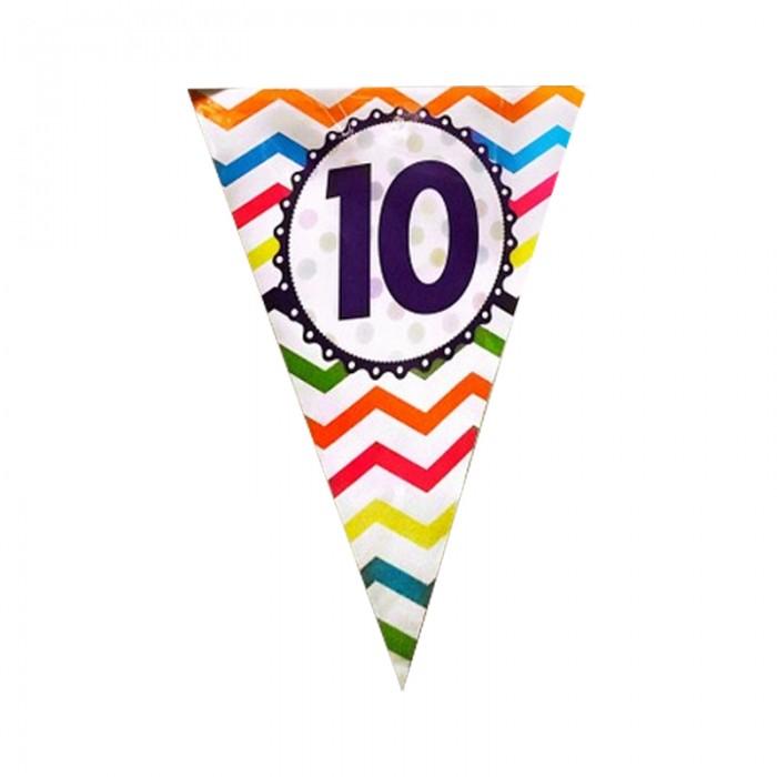 Creative Party Paper 10th Birthday Bunting