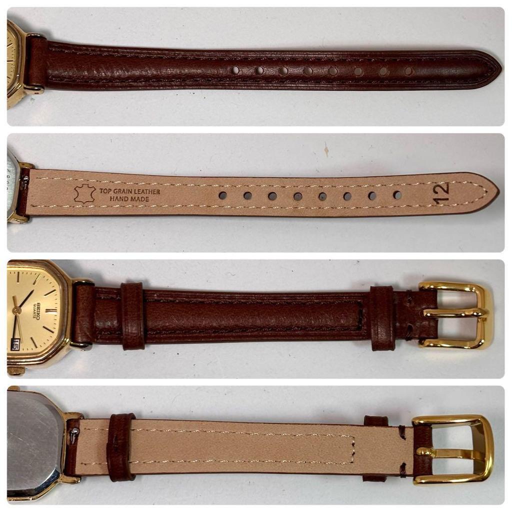 Used [Rare New Belt Working] Seiko Ladies Watch Octagon Date SGP