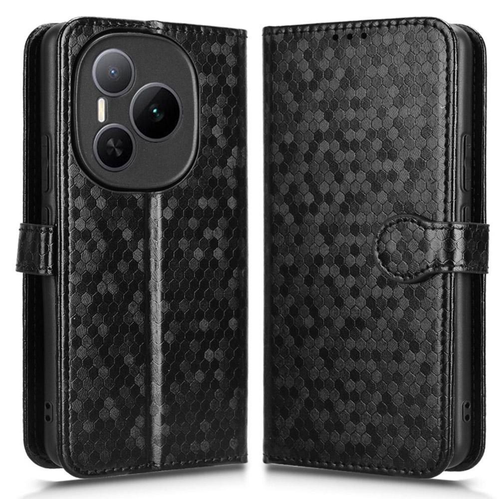 For Honor Power 5G Wallet Case Dot Pattern Imprint PU Leather Phone Cover