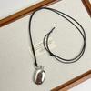 Metal Kettle Pendant Necklace Long Women Necklace New Sweater Chain  Jewelry Accessories