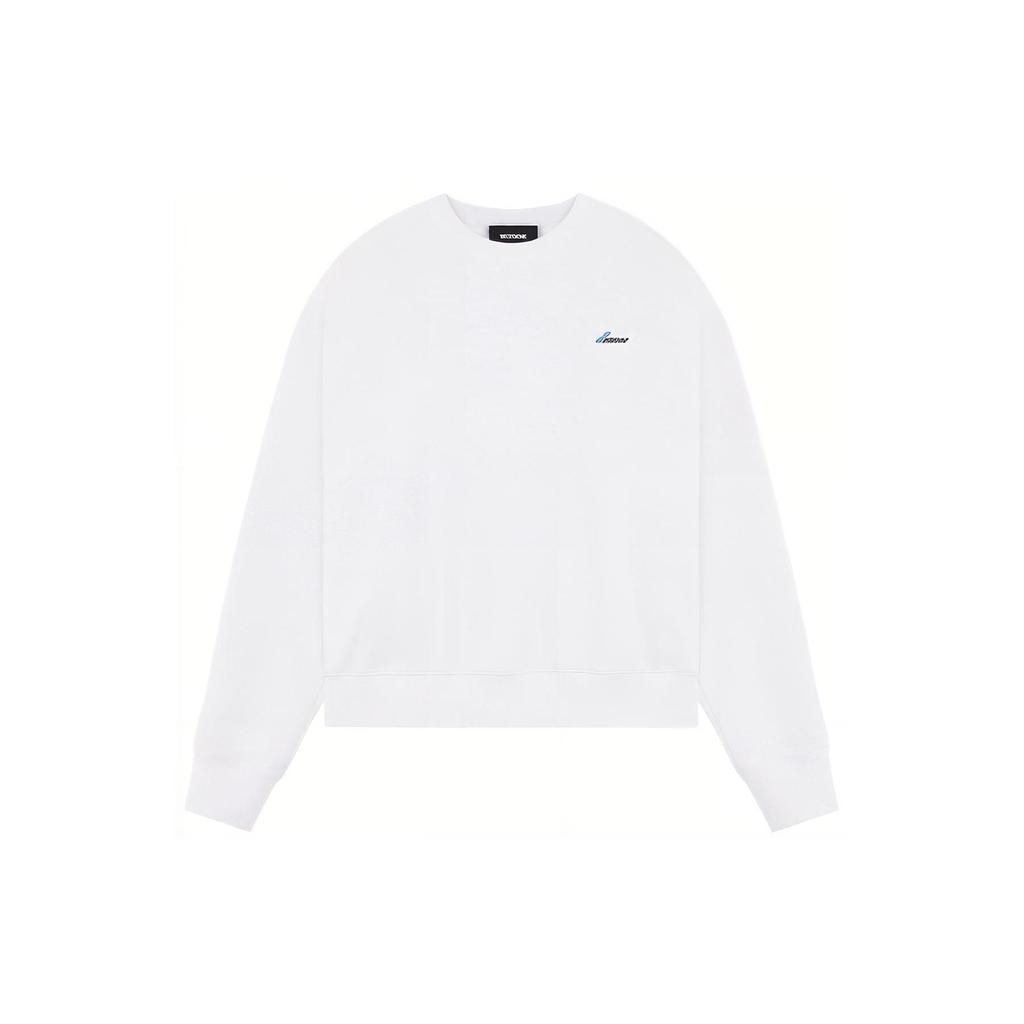 We11done Ss23 Logo Round Neck Long Sleeve Sweatshirt Unisex sweatshirt Gray WD-TS1-23-996-U-GY