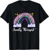 Familientherapeut Rainbow Ehe Familientherapie Idee Geschenk Unisex T-Shirt