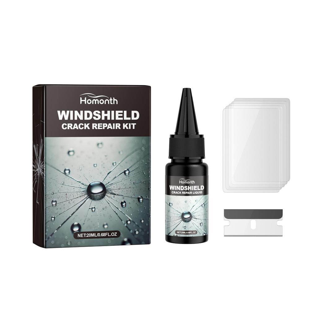 20ml Windshield Crack Repair Kit Auto Front Windshield Nano Repair Fluid Kit Quick Repair Cracks Clear Vision
