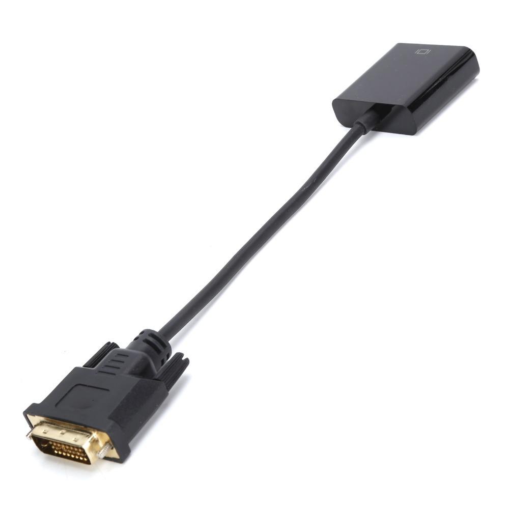 DVI 24+1 to VGA DVI-D to VGA Adapter Plug and Play Conversion Cable  for Desktop Tablet Computer