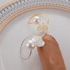 6PCS Elegant Pearl Napkin Ring Luxury Napkin Holder Decorative Rose Napkin Buckles  Festival Dining