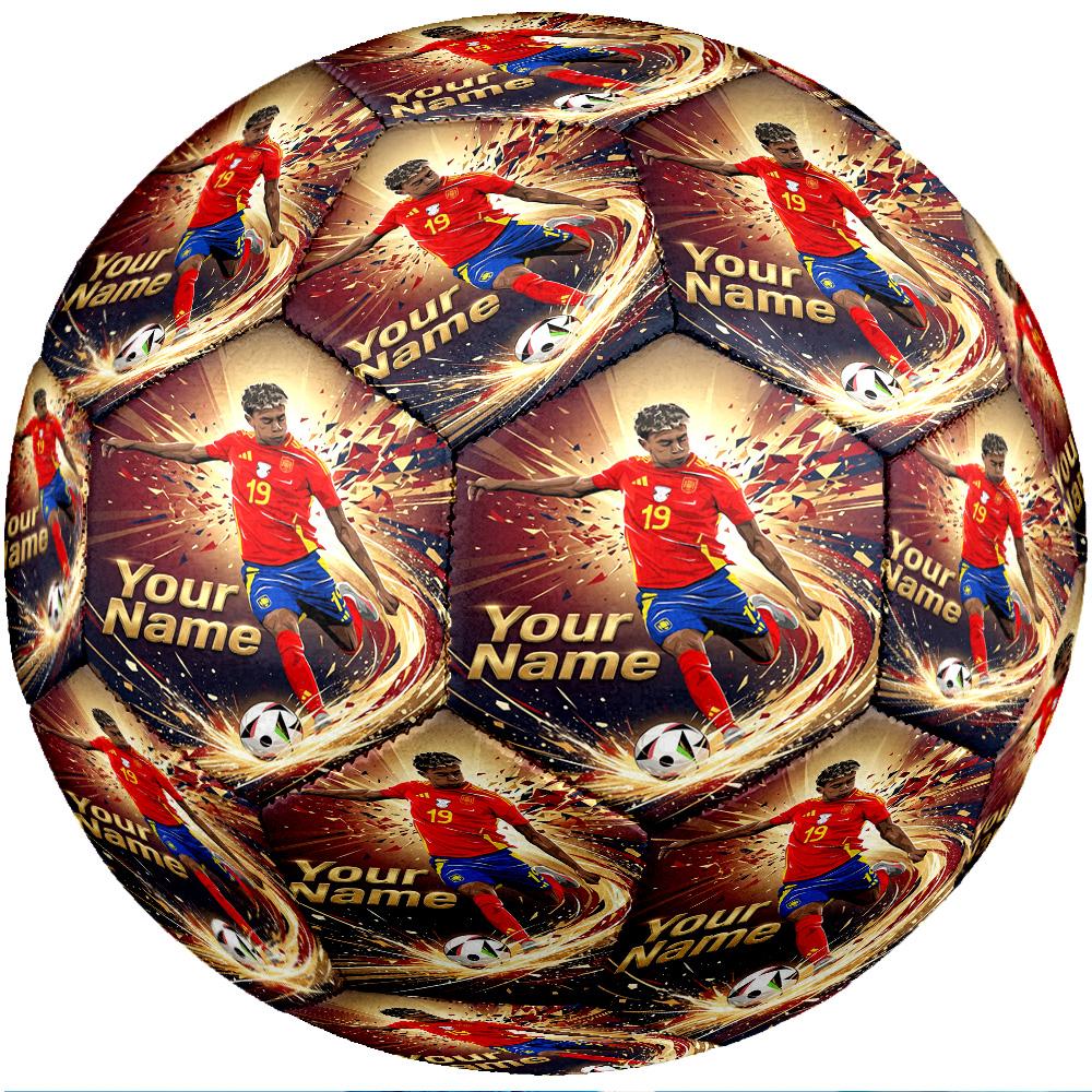Lamine Yamal Fashion Size 5 Football Wearproof Non‑Slip Soccer Ball For Sports Training Entertainment Use