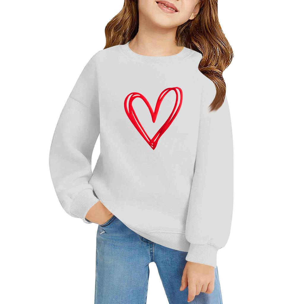 Kinder Langarm Lockerer Pullover Buchstabenaufdruck Rundhals Sweatshirt