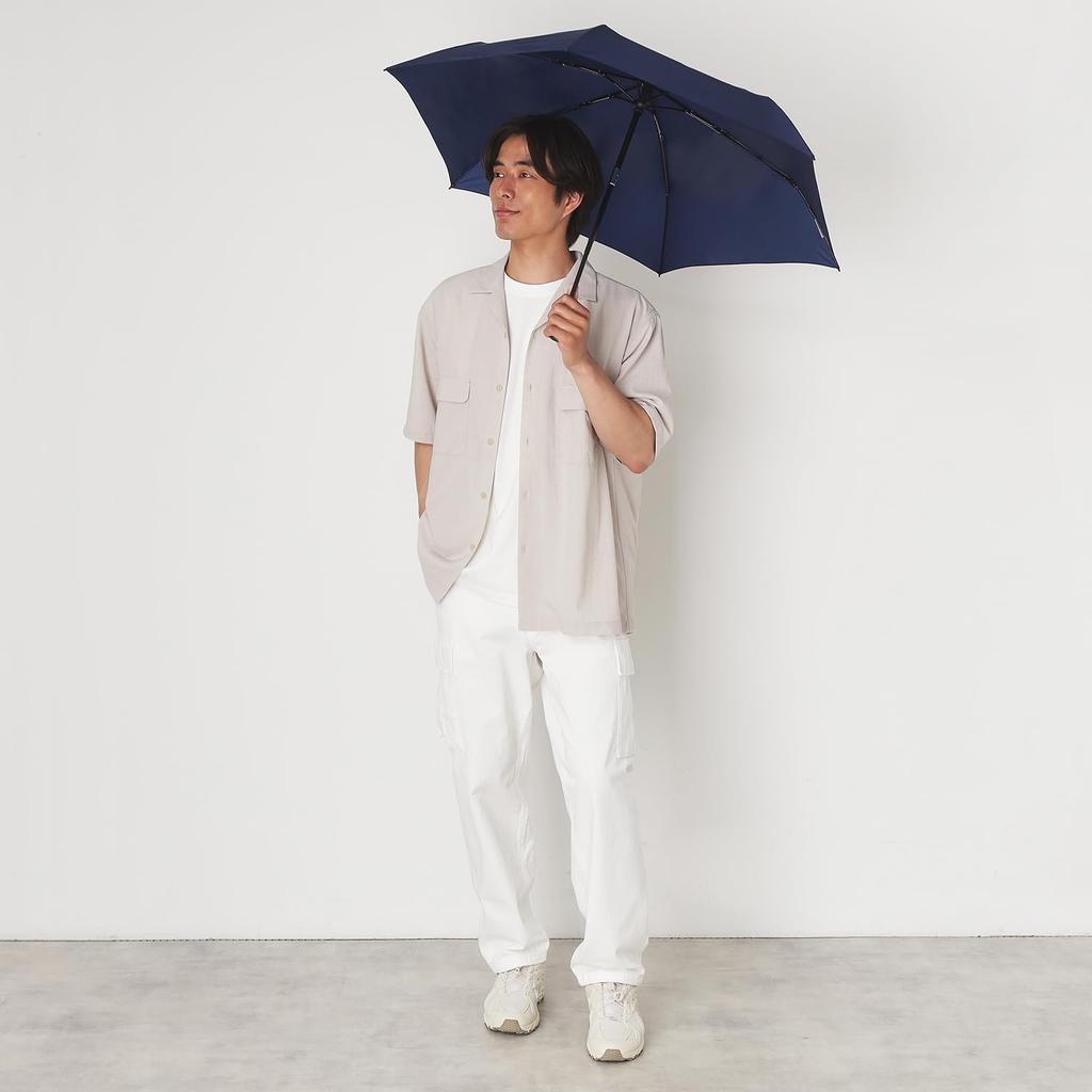 Moonbat Urawaza Slim Folding Folds In 3 Solid Automatic Opening and UV 55cm Easy To Product Number 10298 Umbrella, Seconds, Shape-retaining, Color,